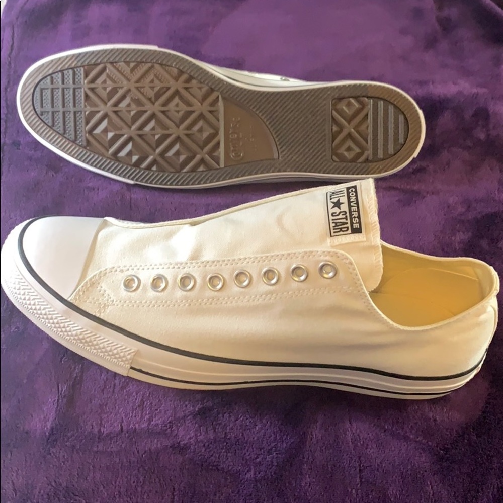 White Converse All Star With Box